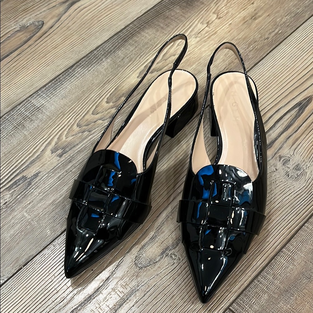 M. Gemi Sirene Black Slingback kitten heel, great condition!  Size 39 - Picture 3 of 8